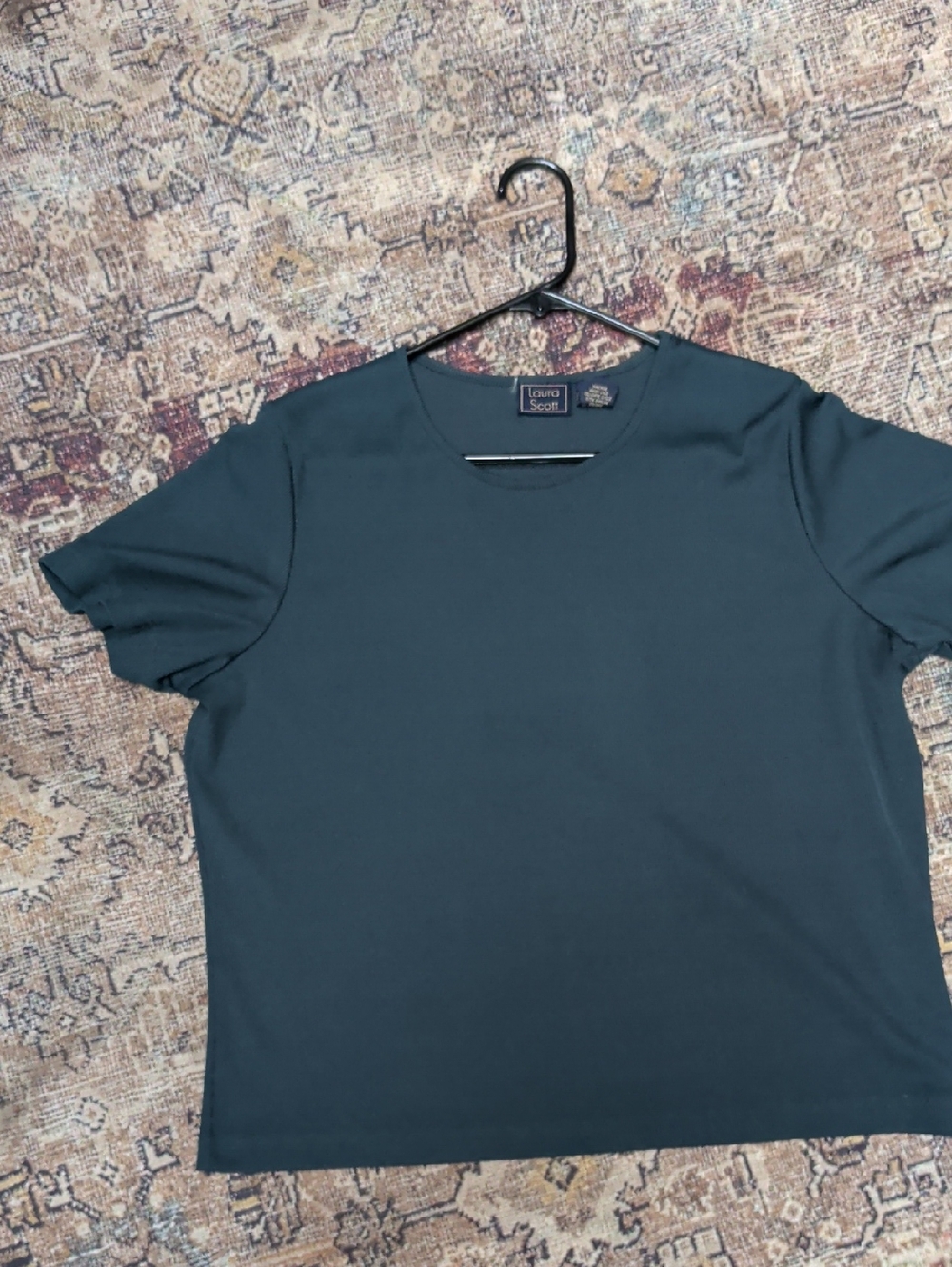 Women's Short Sleeve Crew Neck Shirt - Teal